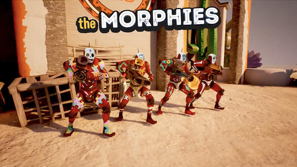 Still from 'Morphies Law' video game trailer. Still from 'Morphies Law' video game trailer.