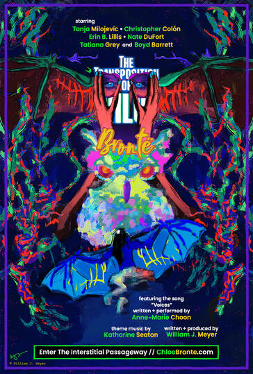 Poster for the audio drama "The Transposition of Chloë Brontë."