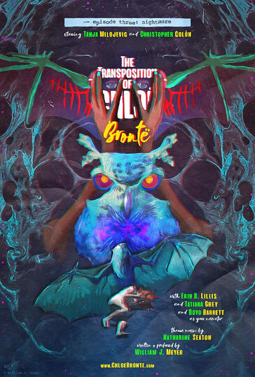 Poster for the audio drama "The Transposition of Chloë Brontë."