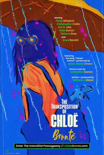 Poster for the audio drama "The Transposition of Chloë Brontë."
