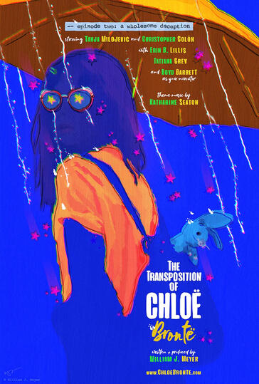 Poster for the audio drama "The Transposition of Chloë Brontë."